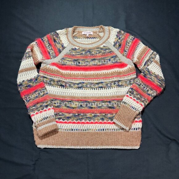Juicy Couture Women's Sweater Large Multi Colored Angora Alpaca Metalic Thread - Picture 2 of 8
